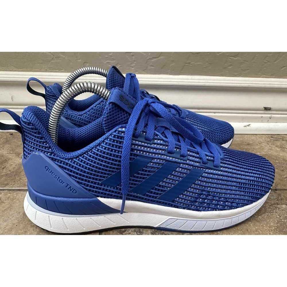NEW MENS 10 ADIDAS QUESTAR TND LOW TEXTILE TRAINERS SNEAKERS ROYAL  BLUE
